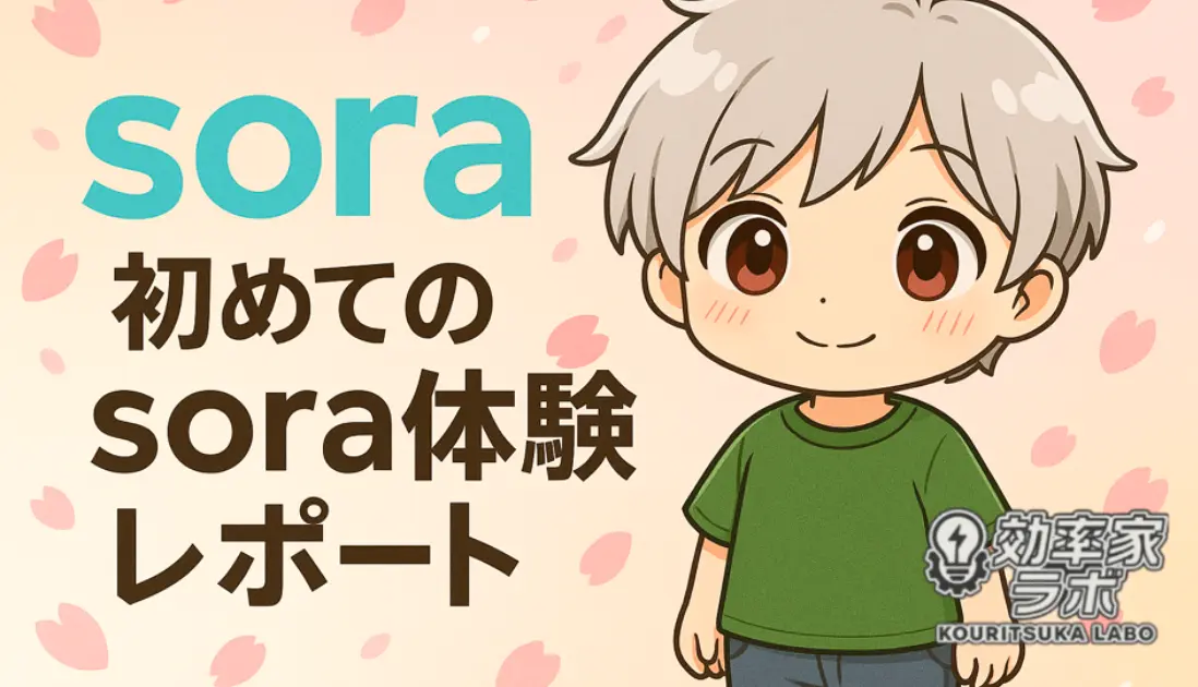 AI動画生成「sora」を試すナビゲーター風キャラクター